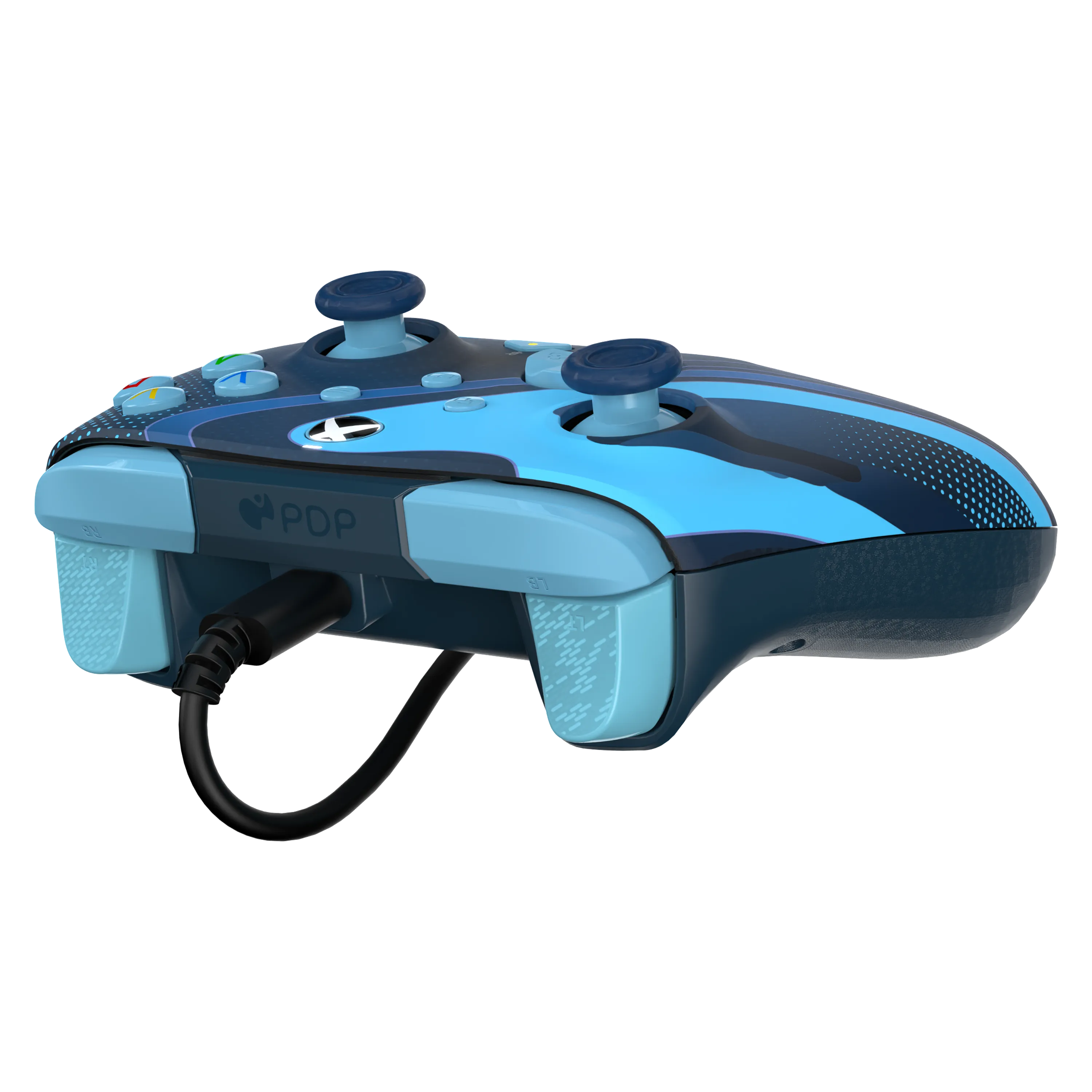 Xbox Series X|S & PC Blue Tide REMATCH GLOW Advanced Wired Controller