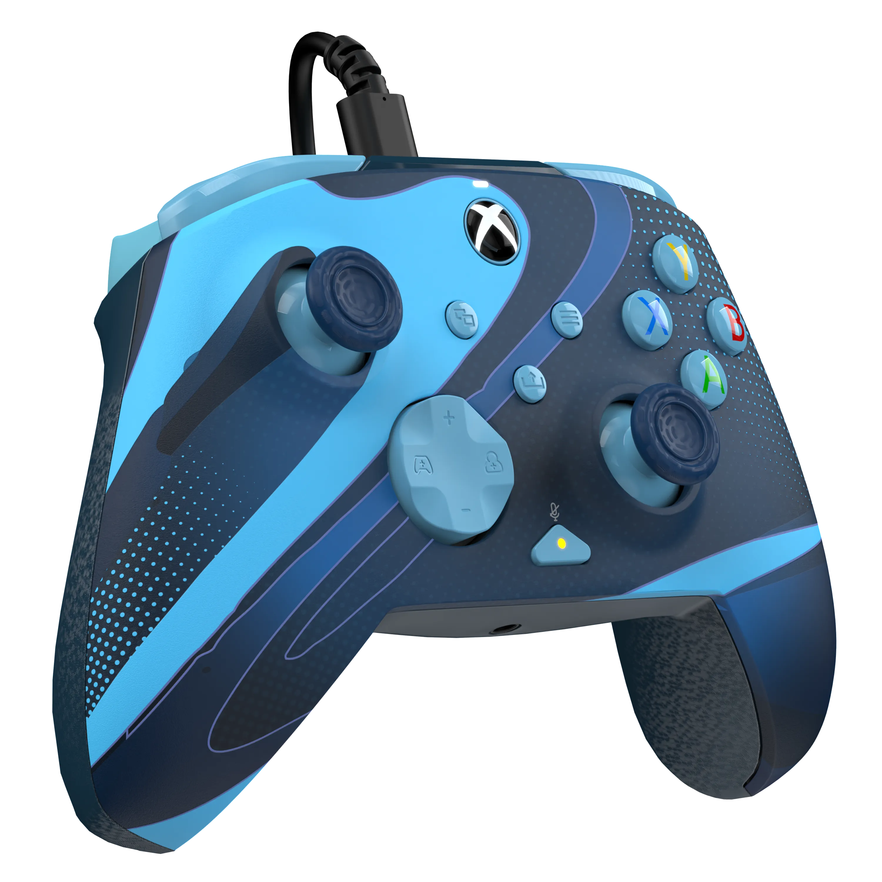 Xbox Series X|S & PC Blue Tide REMATCH GLOW Advanced Wired Controller