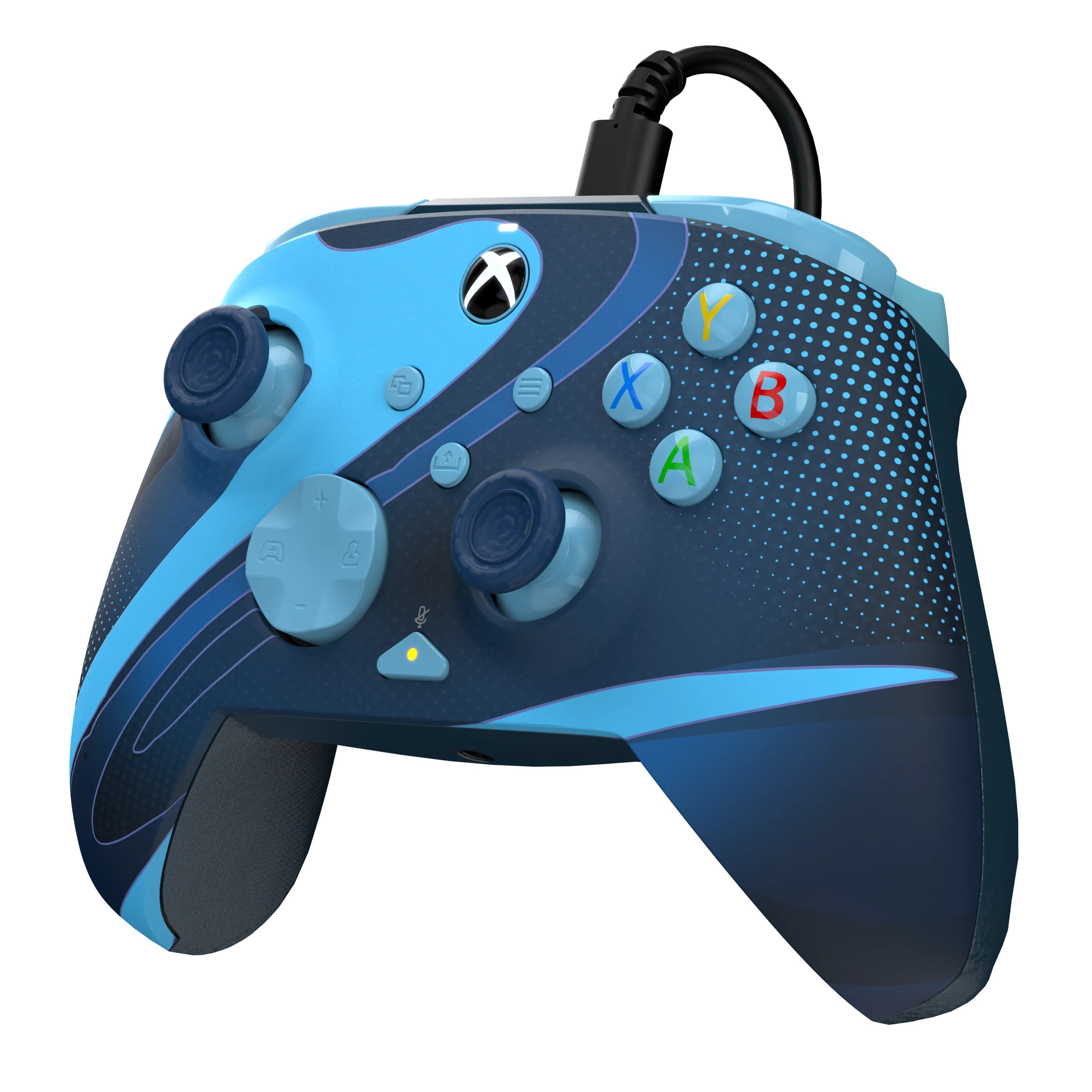Xbox Series X|S & PC Blue Tide REMATCH GLOW Advanced Wired Controller